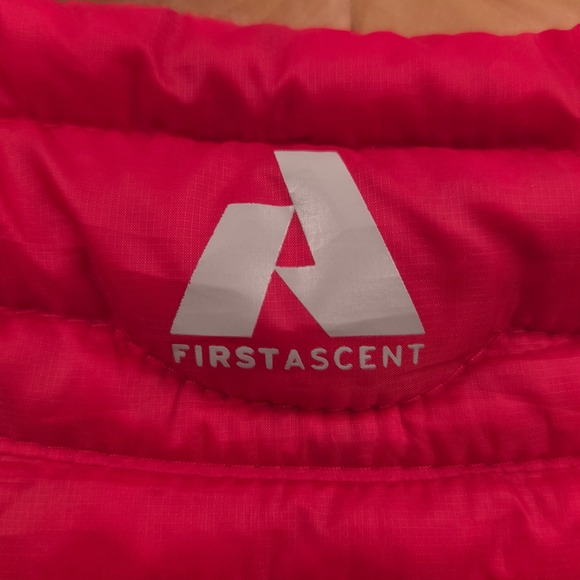 Eddie Bauer Stormdown 800 Goose Down Puffer Vest Full Zip Red Womens XL Tall - Picture 4 of 9